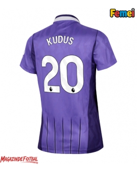 Tottenham Hotspur Mohammed Kudus #20 Tricou Fotbal Replică 2026-27 Femei Treilea Tottenham Hotspur Mohammed Kudus #20 Tricou Fotbal Replică 2026-27 Femei Treilea